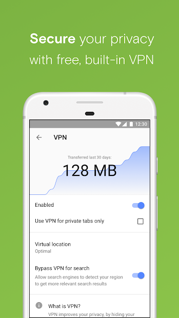 imagen de Opera con VPN gratis 0