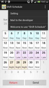 imagen de Shift Calendar 54057